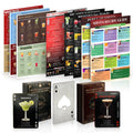 OFFICIAL COCKTAIL CARDS: Bar Essentials for Home 120+ Cocktail Recipe Cards. Gifts for Alcohol Lovers. Alcohol Drinks Bar Charts. Red & Black Mixology Cards Bar Wall Decor (Double Sided Charts)