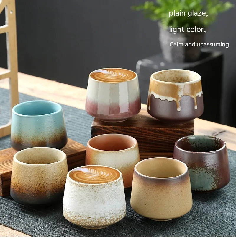 Retro Stoneware Ceramic Cup
